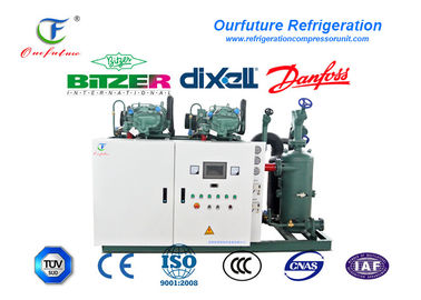 Unidade 100HP do compressor da sala fria de máquina de gelo - capacidade da refrigeração 600HP