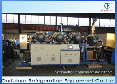 Unidade de condensação da refrigeração fresca da água da unidade do compressor da refrigeração do parafuso