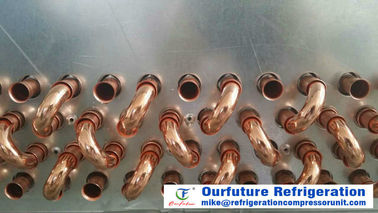 O nivelamento da água degela o tipo evaporador do refrigerador de unidade, evaporadores de alumínio da aleta do tubo de cobre