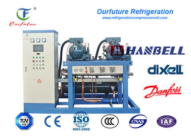 Refrigerador de refrigeração água do parafuso de R22 Hanbell Glyco para a corrente fria logística