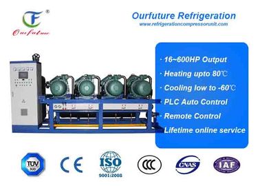 Tipo comercial paralelo do parafuso das unidades de refrigeração, de alta temperatura