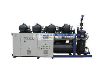 Parafuse a unidade do compressor com controle do PLC e o compressor de Bitzer CSH para a loja fria de R407C 2℃