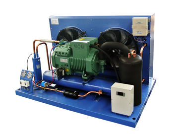 Unidade de condensação da baixa temperatura do uso do armazenamento frio da carne, R404a, com o condensador de refrigeração ar, termostato de Digitas