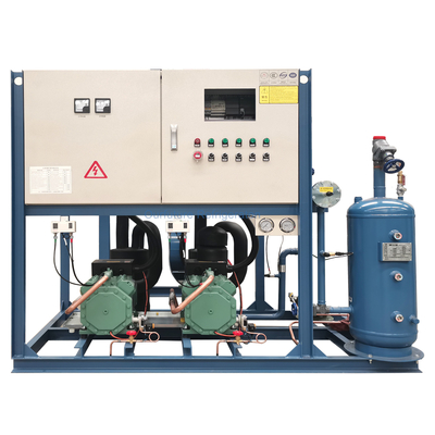 Programas feitos sob medida Unidade de compressor de desempenho melhorado Eficiência energética para armazenamento a frio em grande escala