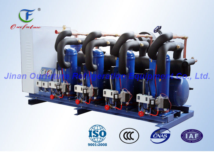 Unidade do compressor da refrigeração da paralela do rolo de Danfoss para a produção de carne comercial